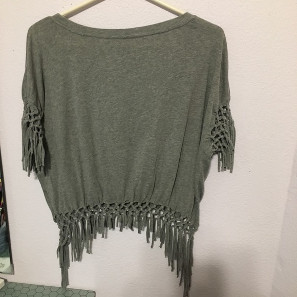 Wild Heart tiger striped fringed Graphic Tee 11/13 - Picture 6 of 6